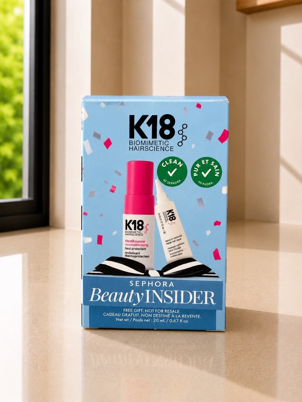 K18 HeatBounce Heat Protectant + Molecular Repair Hair Mask Set